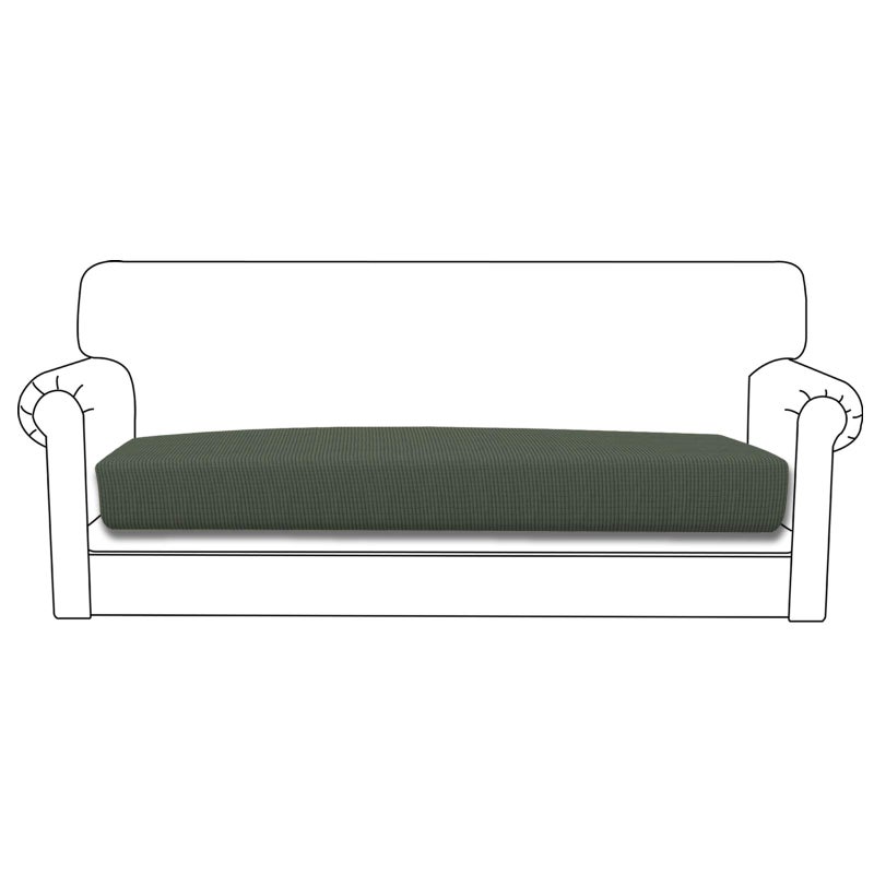 Easy-Going Stretch Cushion Cover Sofa Cushion Furniture Protector Sofa Seat Sofa slipcover Sofa Cover Soft Flexibility with Elastic Bottom(Oversized Sofa Cushion,Olive Green) - Image 1